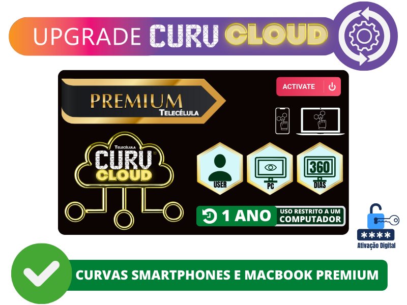 Sem Imagem - ATIVAÇÃO CURV CLOUD PREMIUM + (MACBOOK, IMAC) + (SMARTPHONES APPLE ANDROID + STARLINK) 1 ANO
